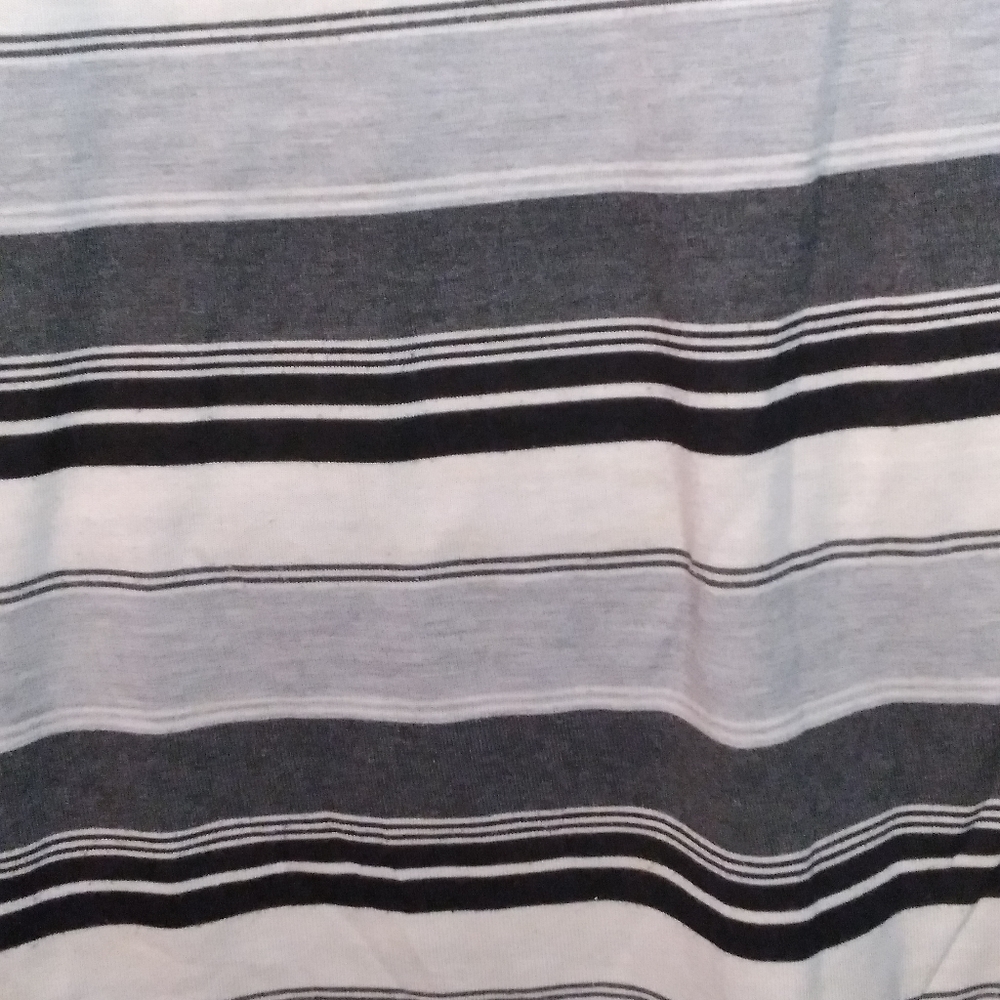 (#11) Men's Black and White Stripped Xtreme Gear Collar Shirt (Size 3XL) - Picture 4 of 12